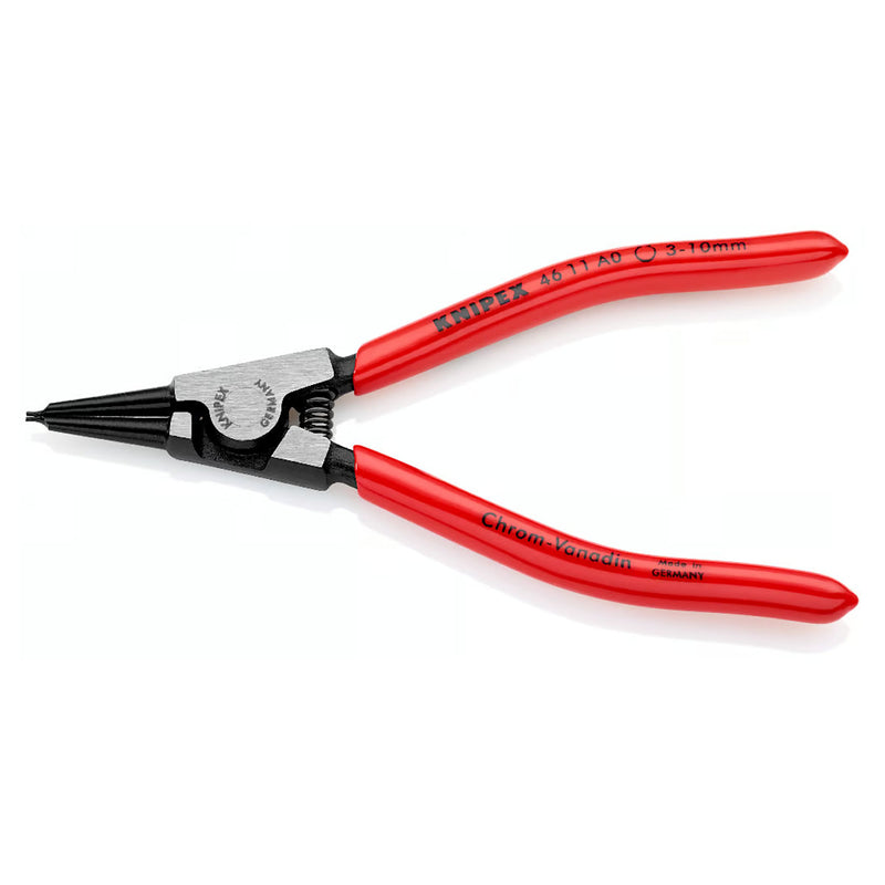 Kìm mở phe ngoài KNIPEX chiều dài từ 140mm - 320mm, khả năng mở phe từ Ø3mm - Ø140mm, mạ đen nhám tay cầm bọc nhựa kháng dầu mở