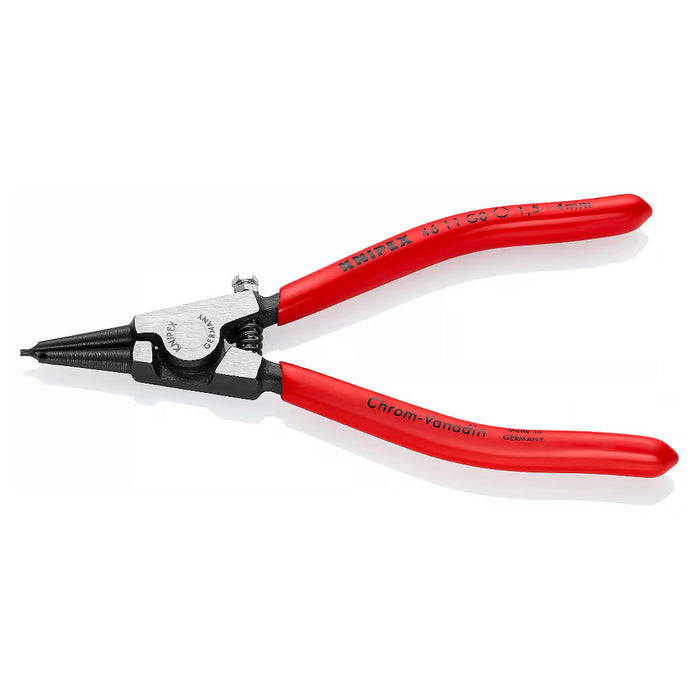 Kìm mở phe ngoài, có lò xo trợ lực KNIPEX 46 11 G0 chiều dài 140mm, khả năng mở phe Ø1.5mm - Ø4mm, mạ đen nhám, tay cầm bọc nhựa kháng dầu mở