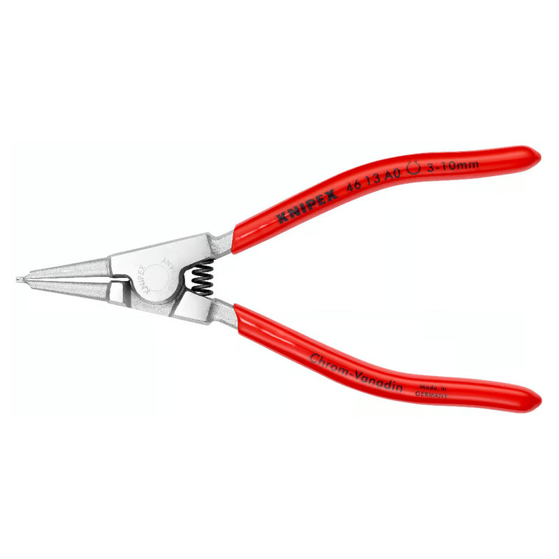 Kìm mở phe ngoài KNIPEX chiều dài từ 140mm - 210mm, khả năng mở phe từ Ø3mm - Ø100mm, mạ chrome tay cầm bọc nhựa kháng dầu mở