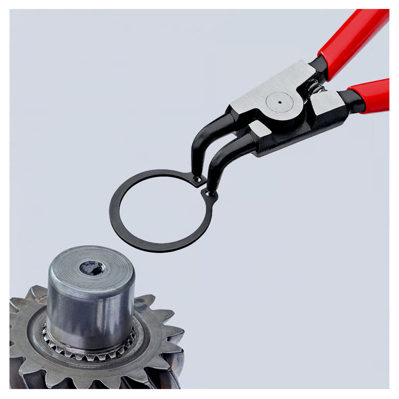 Kìm mở phe ngoài, đầu mũi cong 90° KNIPEX chiều dài từ 125mm - 300mm, khả năng mở phe từ Ø3mm - Ø140mm, mạ đen nhám tay cầm bọc nhựa kháng dầu mở