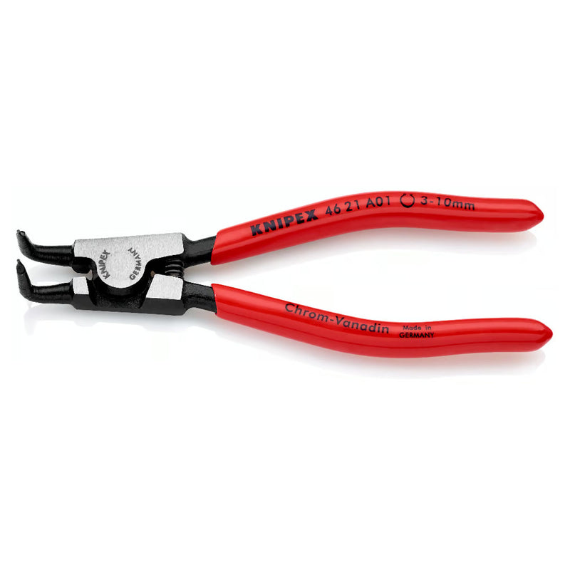 Kìm mở phe ngoài, đầu mũi cong 90° KNIPEX chiều dài từ 125mm - 300mm, khả năng mở phe từ Ø3mm - Ø140mm, mạ đen nhám tay cầm bọc nhựa kháng dầu mở