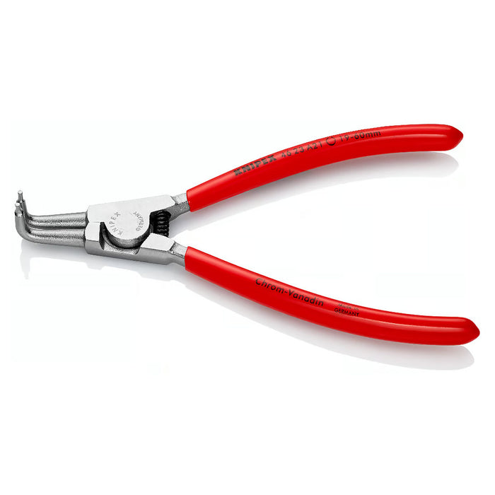 Kìm mở phe ngoài, đầu mũi cong 90° KNIPEX chiều dài từ 125mm - 200mm, khả năng mở phe từ Ø3mm - Ø100mm, mạ chrome tay cầm bọc nhựa kháng dầu mở