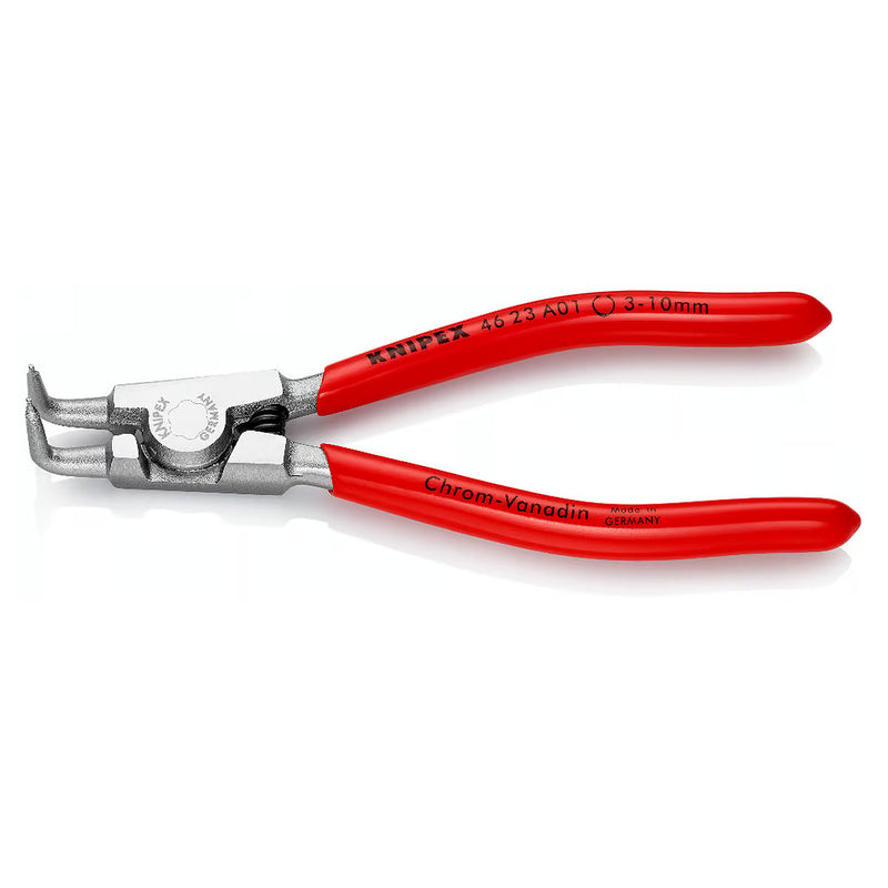 Kìm mở phe ngoài, đầu mũi cong 90° KNIPEX chiều dài từ 125mm - 200mm, khả năng mở phe từ Ø3mm - Ø100mm, mạ chrome tay cầm bọc nhựa kháng dầu mở
