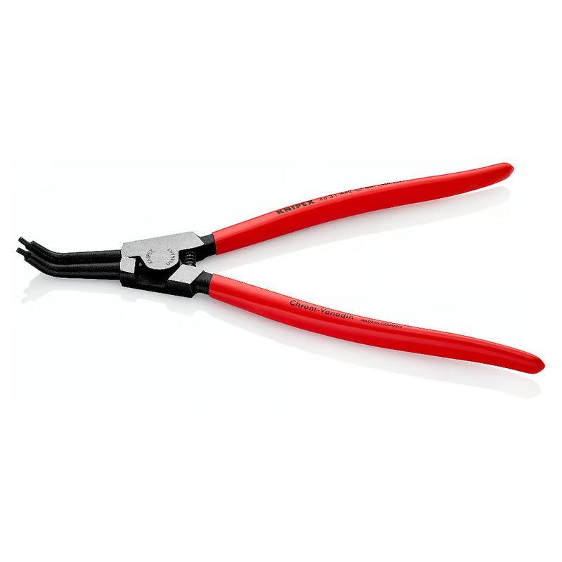 Kìm mở phe ngoài, đầu mũi cong 45° KNIPEX chiều dài từ 130mm - 310mm, khả năng mở phe từ Ø3mm - Ø140mm, mạ đen nhám tay cầm bọc nhựa kháng dầu mở