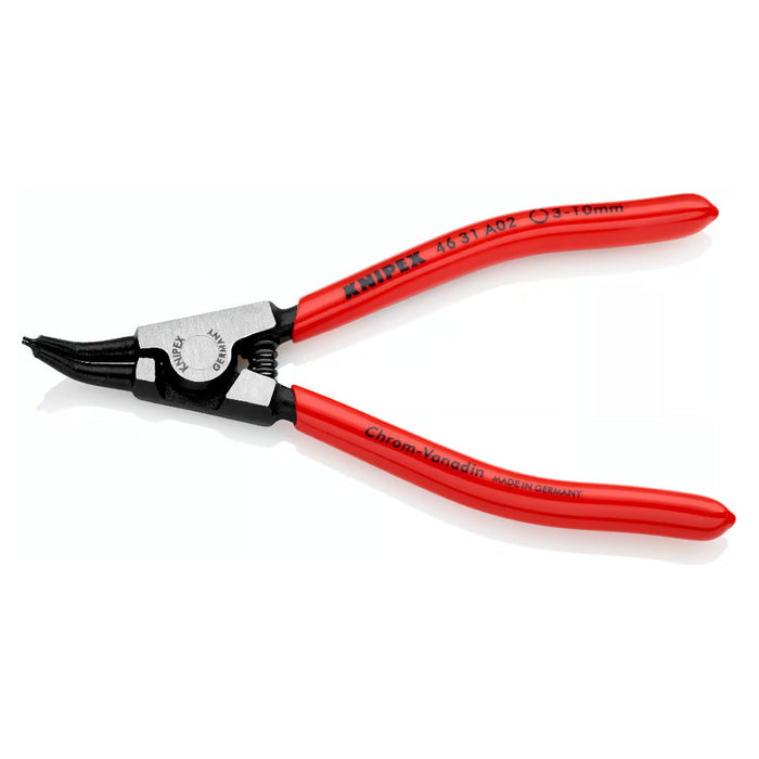 Kìm mở phe ngoài, đầu mũi cong 45° KNIPEX chiều dài từ 130mm - 310mm, khả năng mở phe từ Ø3mm - Ø140mm, mạ đen nhám tay cầm bọc nhựa kháng dầu mở