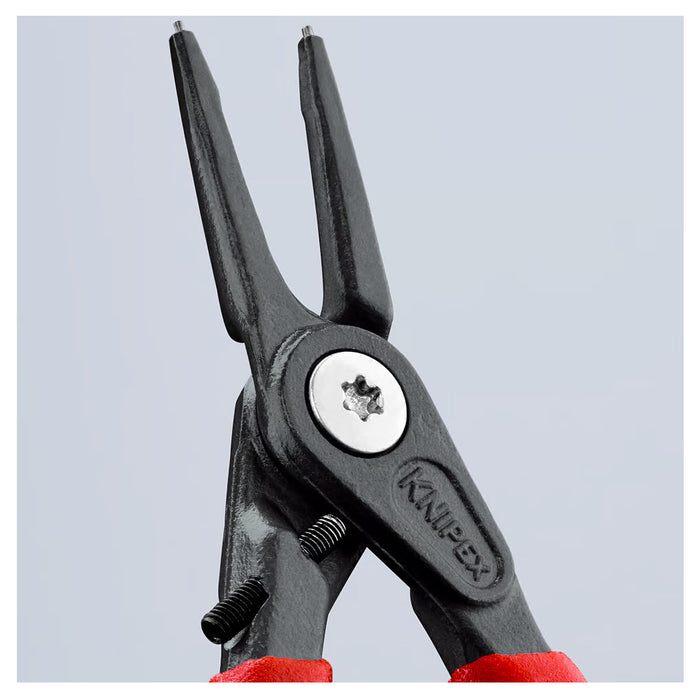 Kìm mở phe trong, đầu mũi siêu mảnh, có chốt chặn KNIPEX chiều dài từ 140mm - 225mm, khả năng mở phe từ Ø8mm - Ø100mm, mạ xám nhám tay cầm bọc nhựa chống trượt