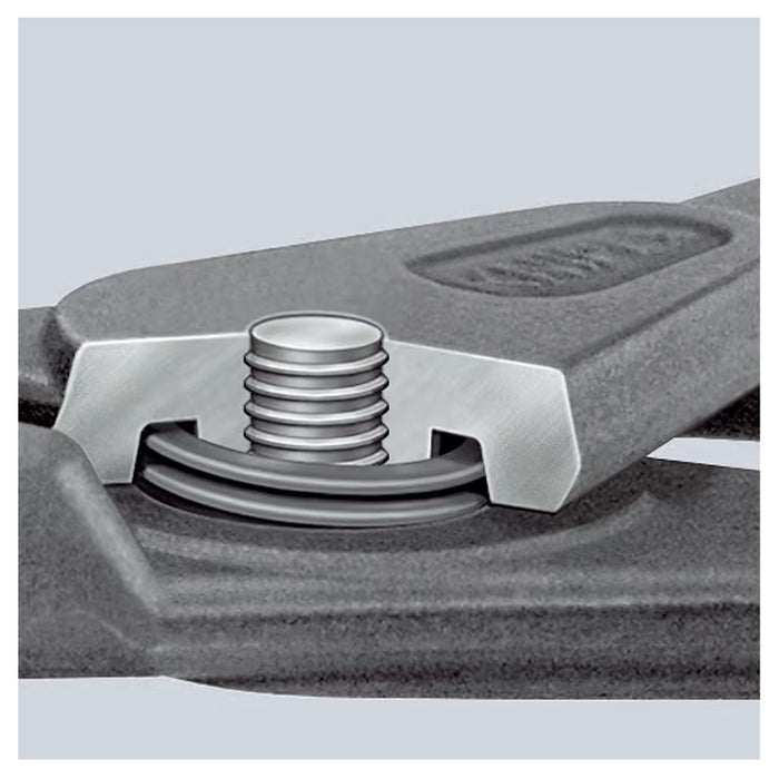 Kìm mở phe ngoài, đầu mũi siêu mảnh cong 90° KNIPEX chiều dài từ 130mm - 305mm, khả năng mở phe từ Ø3mm - Ø140mm, mạ xám nhám tay cầm bọc nhựa chống trượt