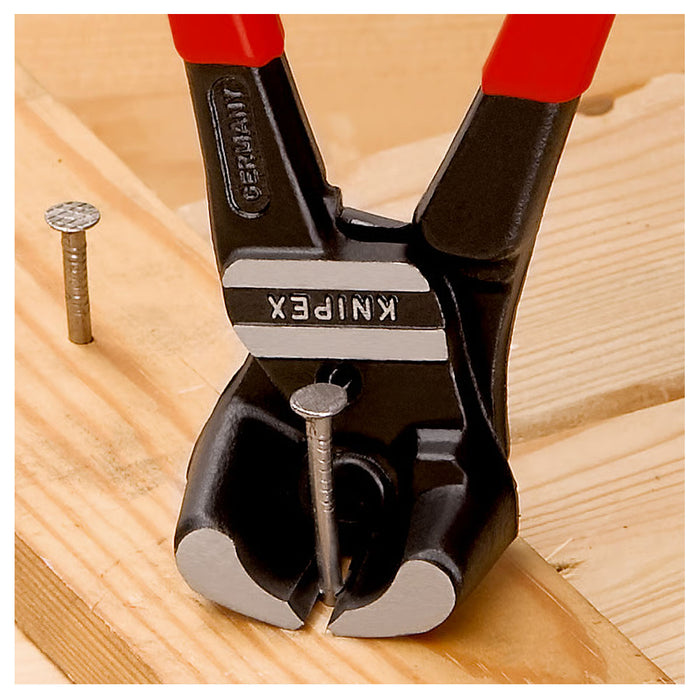 Kìm cắt cộng lực kiểu càng cua góc 85° KNIPEX 61 01 200 chiều dài 200mm, mạ đen nhám, tay cầm bọc nhựa kháng dầu mở