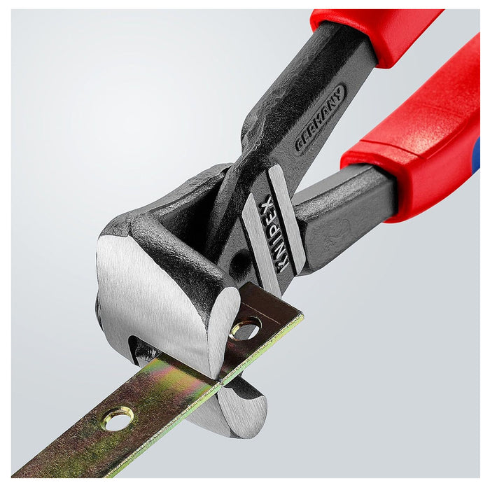 Kìm cắt cộng lực kiểu càng cua góc 85° KNIPEX 61 02 200 chiều dài 200mm, mạ đen nhám, tay cầm bọc nhựa chống trượt