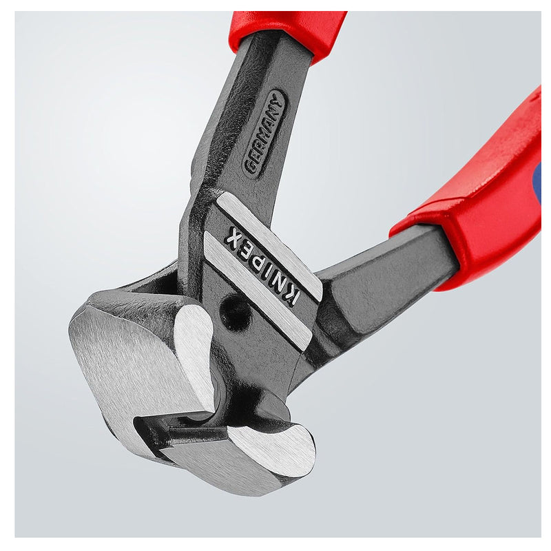 Kìm cắt cộng lực kiểu càng cua góc 85° KNIPEX 61 02 200 chiều dài 200mm, mạ đen nhám, tay cầm bọc nhựa chống trượt