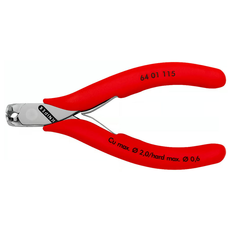 Kìm cắt linh kiện điện tử, có nang trợ lực KNIPEX 64 01 115 chiều dài 115mm, khả năng cắt từ 0.6mm - 2.0mm