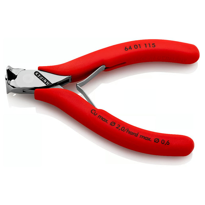 Kìm cắt linh kiện điện tử, có nang trợ lực KNIPEX 64 01 115 chiều dài 115mm, khả năng cắt từ 0.6mm - 2.0mm