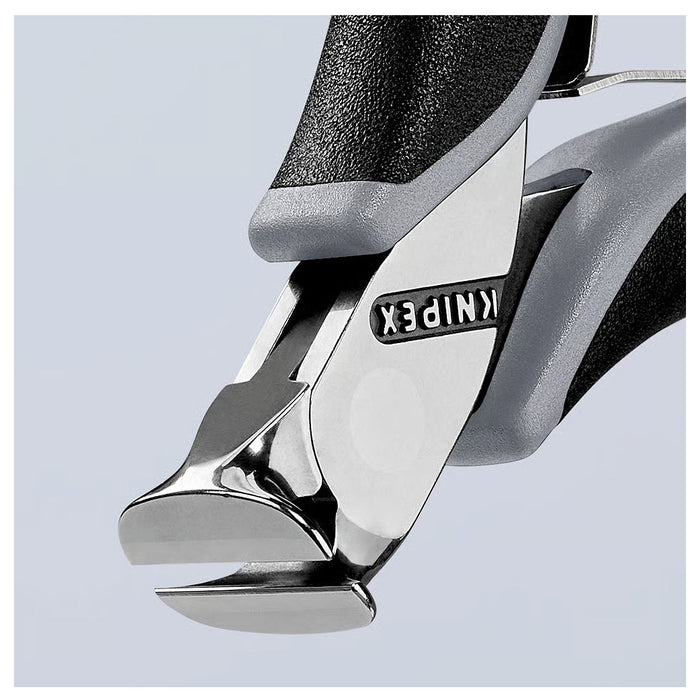 Kìm cắt linh kiện điện tử chống tĩnh điện, có nang trợ lực KNIPEX 64 02 115 ESD chiều dài 115mm, khả năng cắt từ 0.6mm - 2.0mm