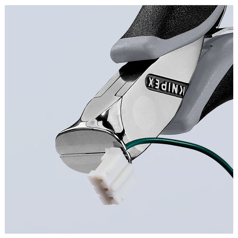 Kìm cắt linh kiện điện tử chống tĩnh điện, có nang trợ lực KNIPEX 64 02 115 ESD chiều dài 115mm, khả năng cắt từ 0.6mm - 2.0mm