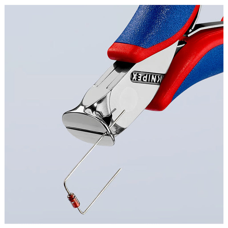 Kìm cắt linh kiện điện tử, có nang trợ lực KNIPEX 64 02 115 chiều dài 115mm, khả năng cắt từ 0.6mm - 2.0mm