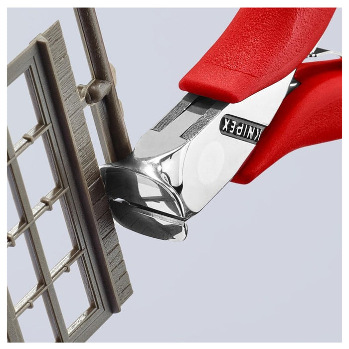 Kìm cắt linh kiện điện tử, có nang trợ lực KNIPEX 64 11 115 chiều dài 115mm, khả năng cắt từ 0.8mm - 1.4mm