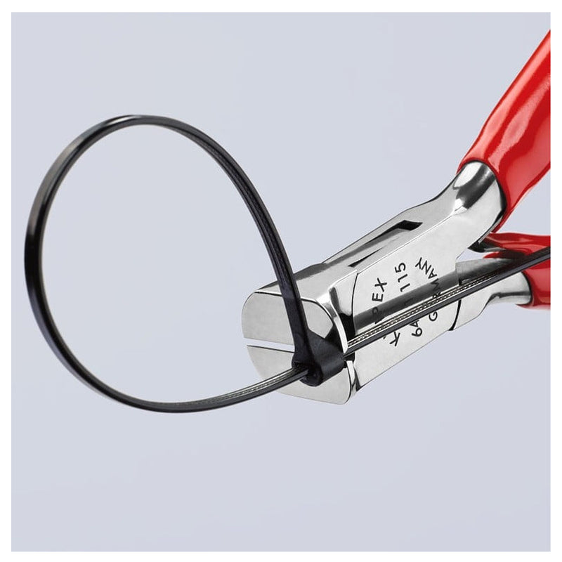 Kìm cắt linh kiện điện tử, có nang trợ lực KNIPEX 64 11 115 chiều dài 115mm, khả năng cắt từ 0.8mm - 1.4mm
