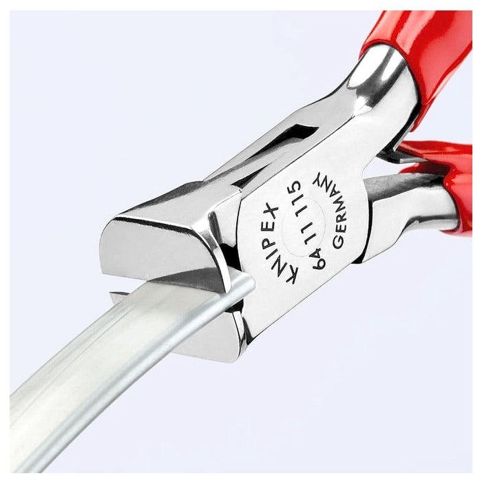 Kìm cắt linh kiện điện tử, có nang trợ lực KNIPEX 64 11 115 chiều dài 115mm, khả năng cắt từ 0.8mm - 1.4mm