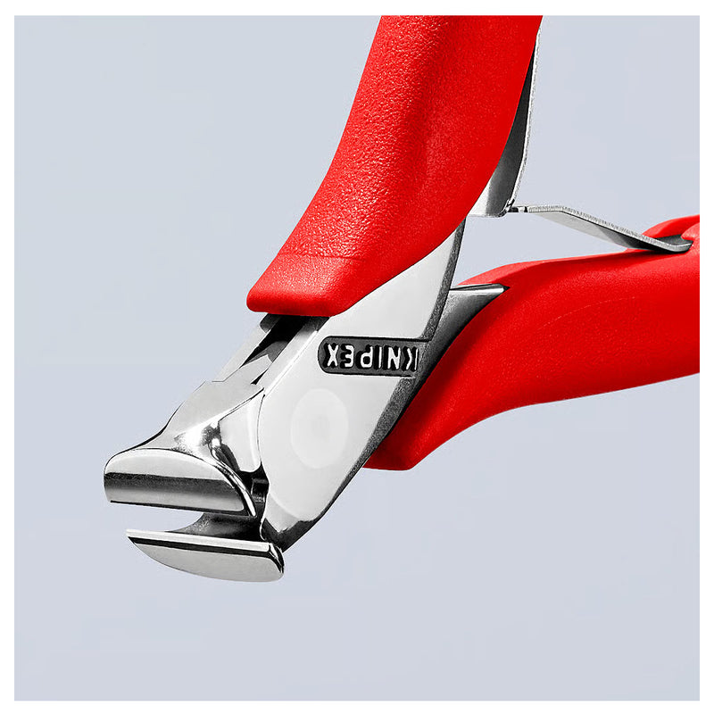 Kìm cắt linh kiện điện tử, có nang trợ lực KNIPEX 64 11 115 chiều dài 115mm, khả năng cắt từ 0.8mm - 1.4mm
