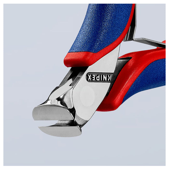 Kìm cắt linh kiện điện tử, có nang trợ lực KNIPEX 64 12 115 chiều dài 115mm, khả năng cắt từ 0.8mm - 1.4mm