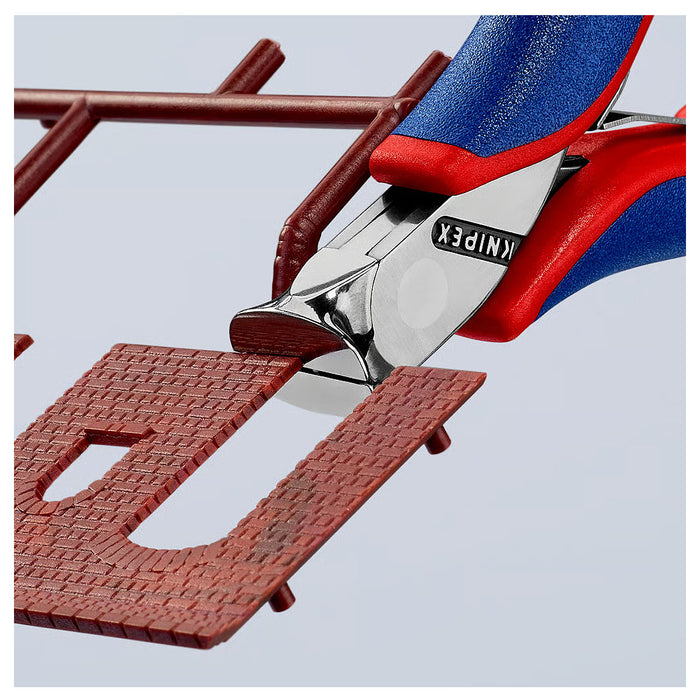 Kìm cắt linh kiện điện tử, có nang trợ lực KNIPEX 64 12 115 chiều dài 115mm, khả năng cắt từ 0.8mm - 1.4mm