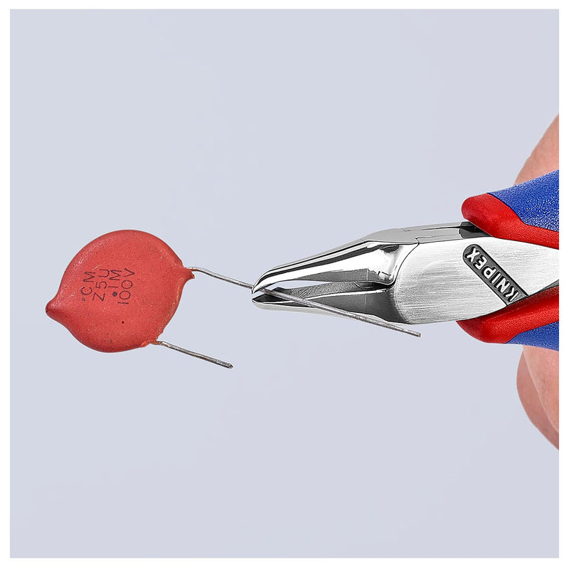 Kìm cắt linh kiện đử, mũi cong 65°, có nang trợ lực KNIPEX 64 62 120 chiều dài 120mm, khả năng cắt 0.6mm