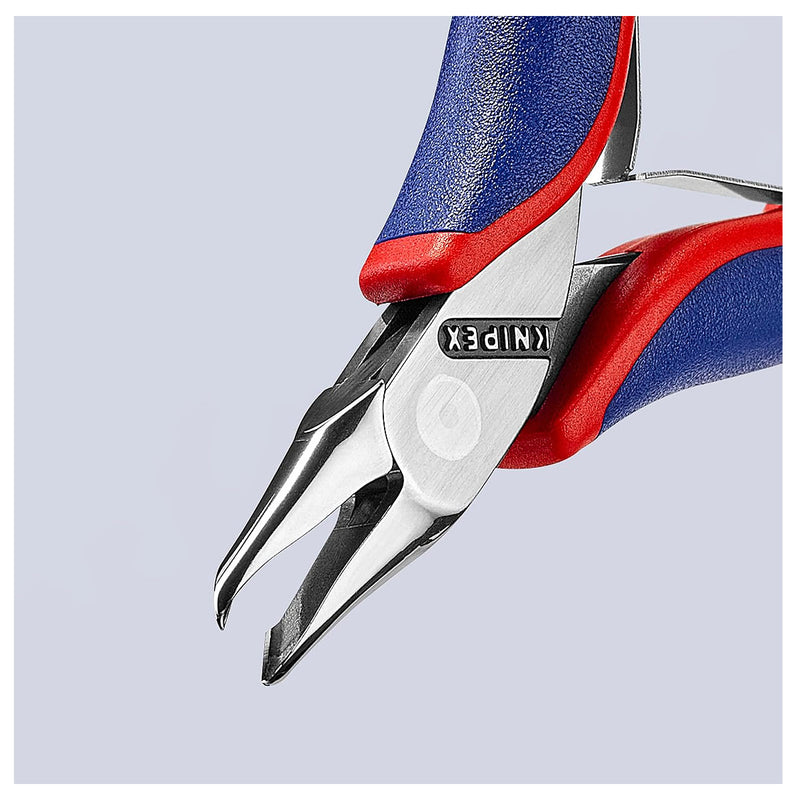 Kìm cắt linh kiện đử, mũi cong 65°, có nang trợ lực KNIPEX 64 62 120 chiều dài 120mm, khả năng cắt 0.6mm