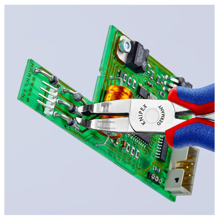 Kìm cắt linh kiện đử, mũi cong 35°, có nang trợ lực KNIPEX 64 72 120 chiều dài 120mm, khả năng cắt 1.5mm