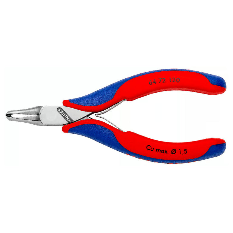 Kìm cắt linh kiện đử, mũi cong 35°, có nang trợ lực KNIPEX 64 72 120 chiều dài 120mm, khả năng cắt 1.5mm