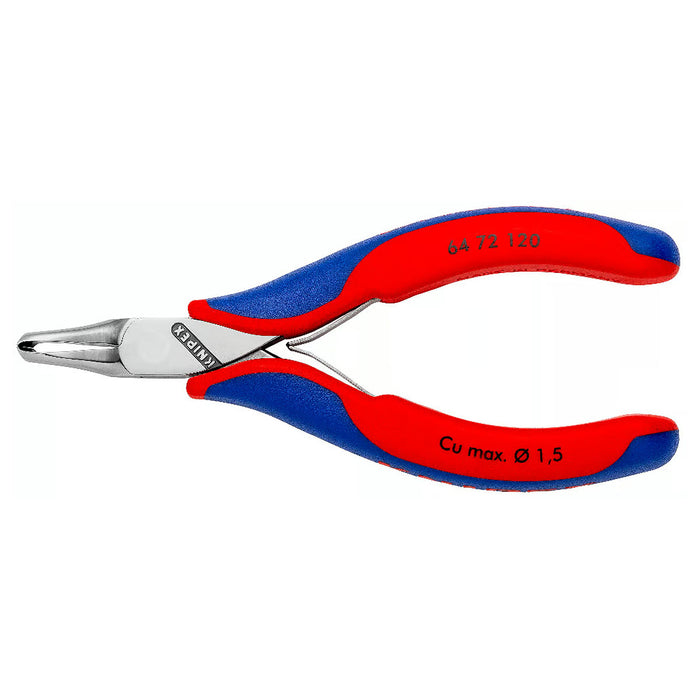 Kìm cắt linh kiện đử, mũi cong 35°, có nang trợ lực KNIPEX 64 72 120 chiều dài 120mm, khả năng cắt 1.5mm