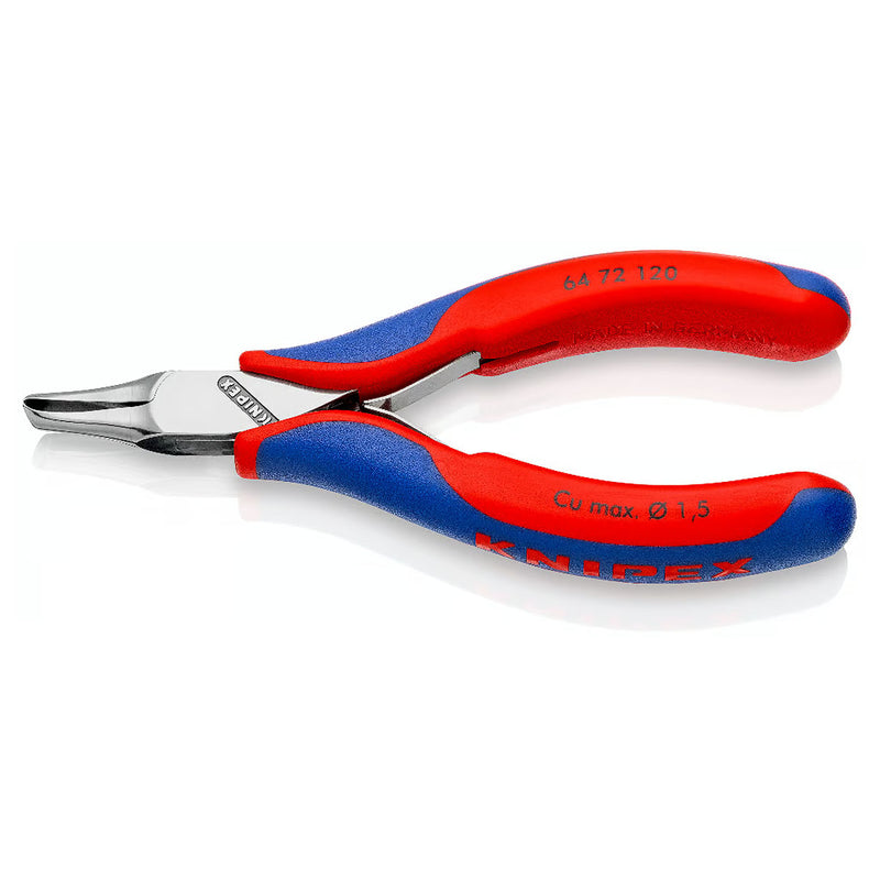 Kìm cắt linh kiện đử, mũi cong 35°, có nang trợ lực KNIPEX 64 72 120 chiều dài 120mm, khả năng cắt 1.5mm