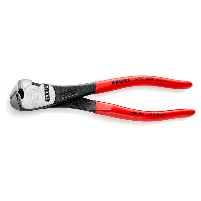 Kìm cắt kiểu càng cua KNIPEX chiều dài từ 140mm - 200mm, mạ đen nhám, tay cầm bọc nhựa kháng dầu mở
