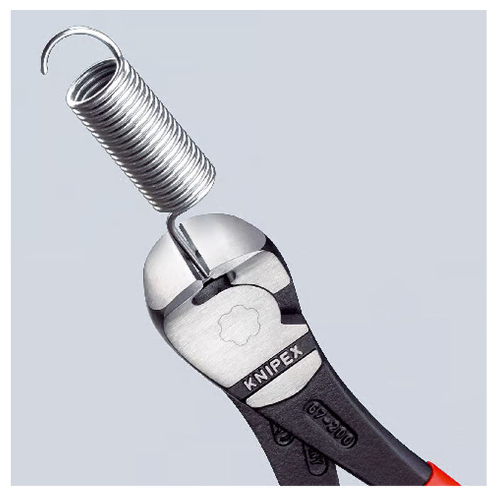 Kìm cắt kiểu càng cua KNIPEX chiều dài từ 140mm - 200mm, mạ đen nhám, tay cầm bọc nhựa kháng dầu mở