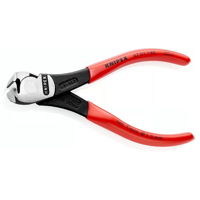 Kìm cắt kiểu càng cua KNIPEX chiều dài từ 140mm - 200mm, mạ đen nhám, tay cầm bọc nhựa kháng dầu mở