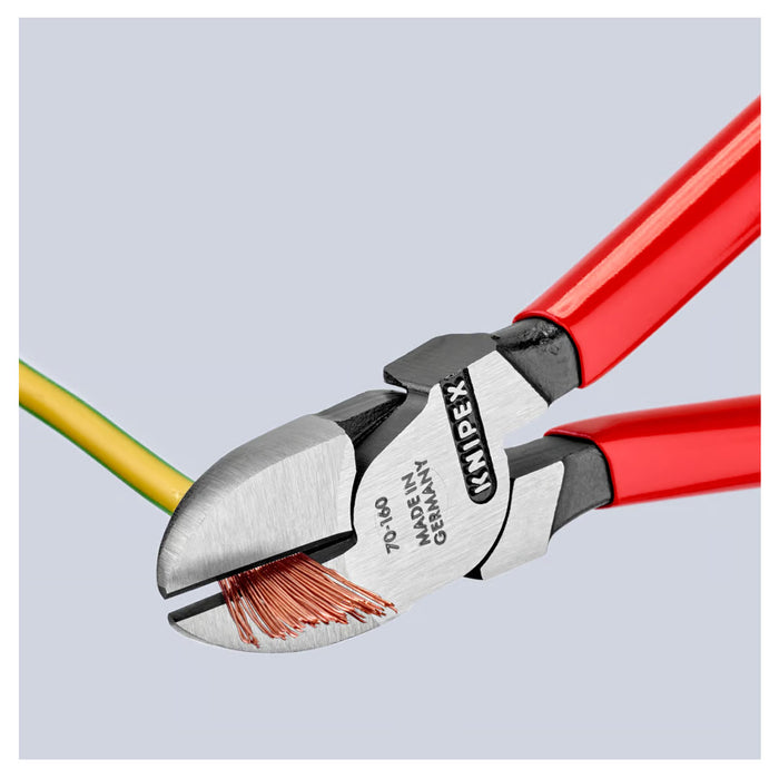 Kìm cắt KNIPEX chiều dài từ 110mm - 180mm, mạ đen nhám, tay cầm bọc nhựa chống trượt