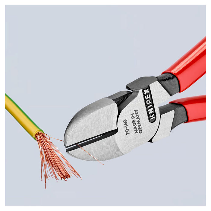 Kìm cắt KNIPEX chiều dài từ 110mm - 180mm, mạ đen nhám, tay cầm bọc nhựa chống trượt