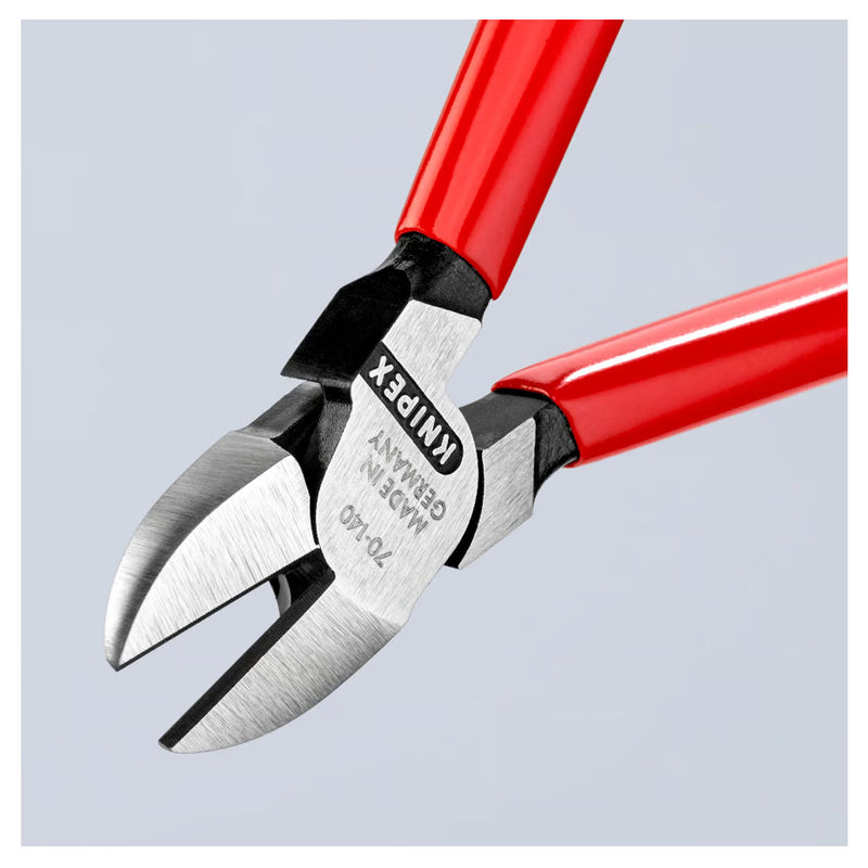 Kìm cắt KNIPEX chiều dài từ 110mm - 180mm, mạ đen nhám, tay cầm bọc nhựa chống trượt