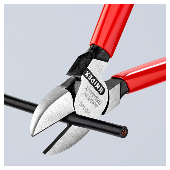 Kìm cắt KNIPEX chiều dài từ 110mm - 180mm, mạ đen nhám, tay cầm bọc nhựa chống trượt