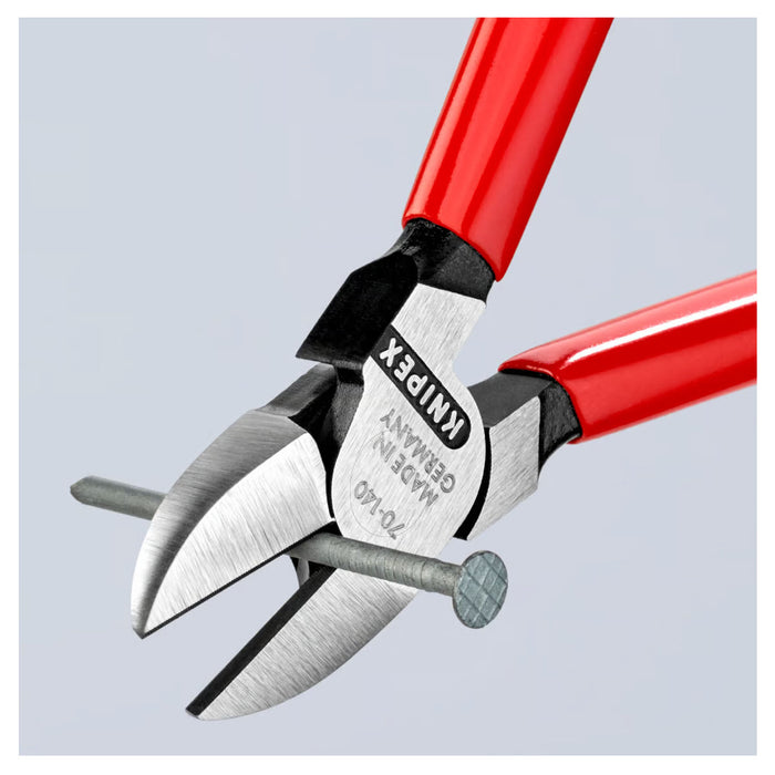 Kìm cắt KNIPEX chiều dài từ 110mm - 180mm, mạ đen nhám, tay cầm bọc nhựa chống trượt