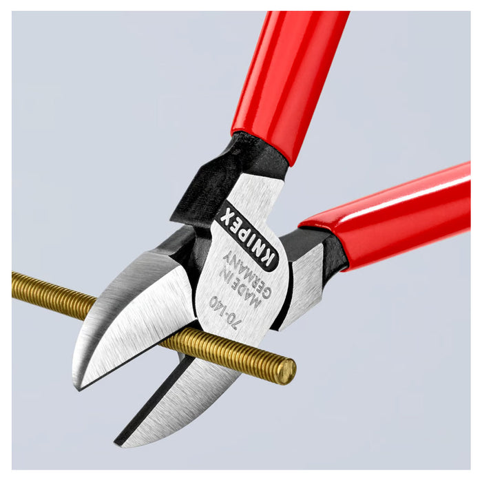 Kìm cắt KNIPEX chiều dài từ 110mm - 180mm, mạ đen nhám, tay cầm bọc nhựa chống trượt