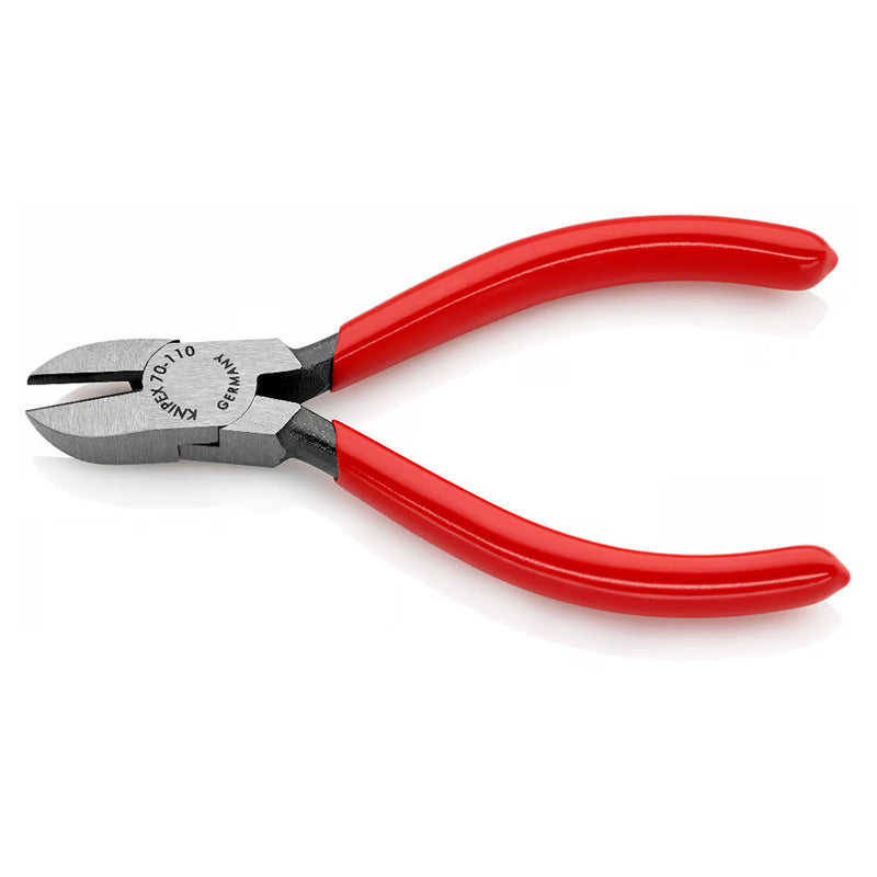 Kìm cắt KNIPEX chiều dài từ 110mm - 180mm, mạ đen nhám, tay cầm bọc nhựa chống trượt