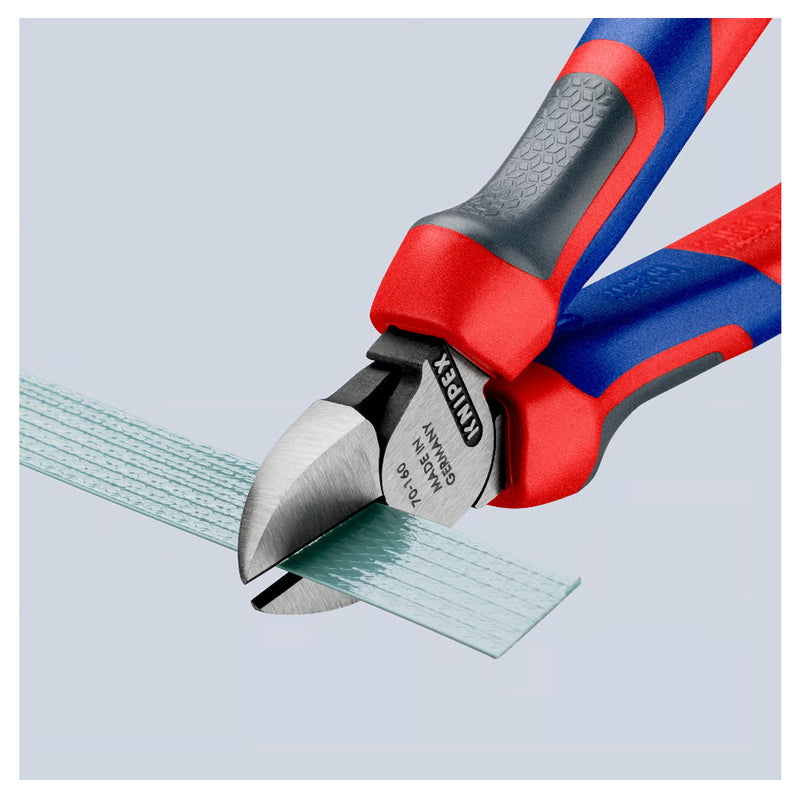 Kìm cắt KNIPEX chiều dài từ 125mm - 180mm, mạ đen nhám, tay cầm bọc nhựa chống trượt