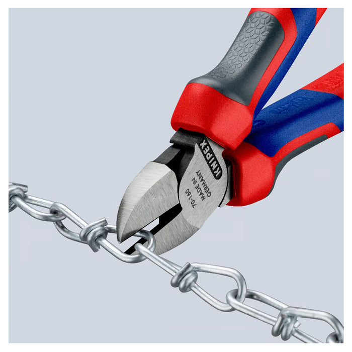 Kìm cắt KNIPEX chiều dài từ 125mm - 180mm, mạ đen nhám, tay cầm bọc nhựa chống trượt