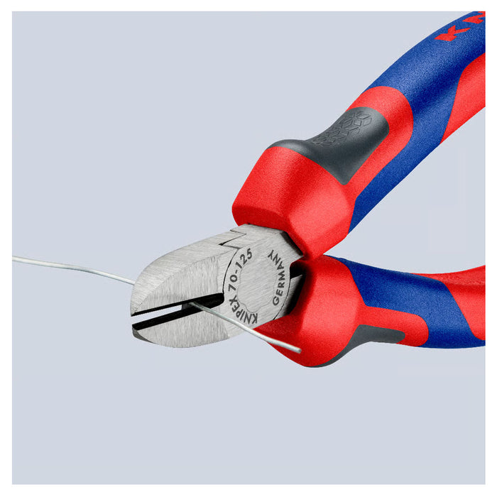 Kìm cắt KNIPEX chiều dài từ 125mm - 180mm, mạ đen nhám, tay cầm bọc nhựa chống trượt