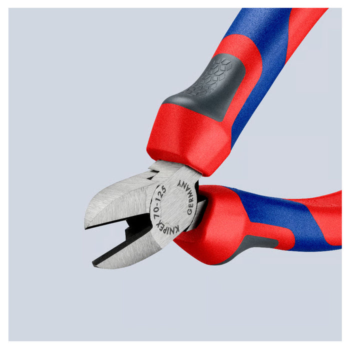 Kìm cắt KNIPEX chiều dài từ 125mm - 180mm, mạ đen nhám, tay cầm bọc nhựa chống trượt