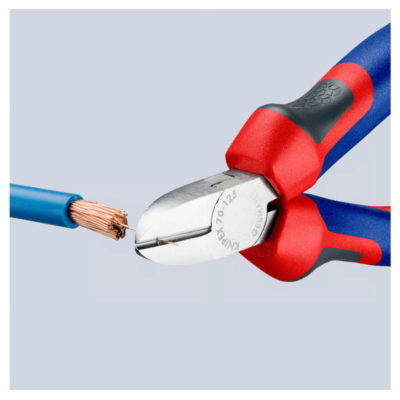 Kìm cắt KNIPEX chiều dài từ 125mm - 180mm, mạ Chrome, tay cầm bọc nhựa chống trượt