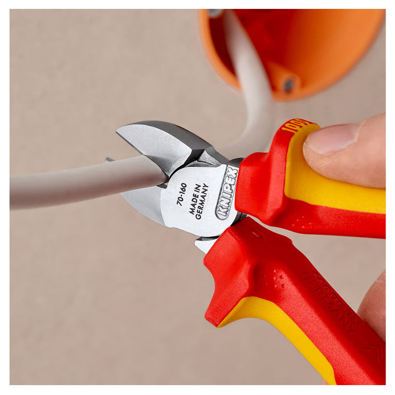 Kìm cắt KNIPEX cách điện 1000V, chiều dài từ 125mm - 180mm, mạ Chrome