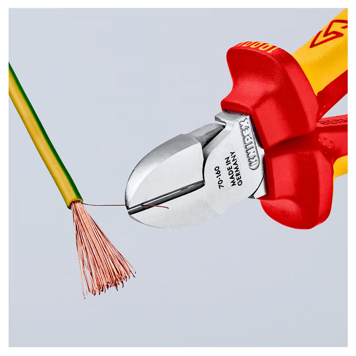 Kìm cắt KNIPEX cách điện 1000V, chiều dài từ 125mm - 180mm, mạ Chrome