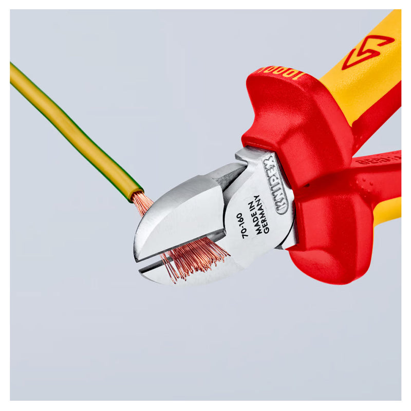 Kìm cắt KNIPEX cách điện 1000V, chiều dài từ 125mm - 180mm, mạ Chrome