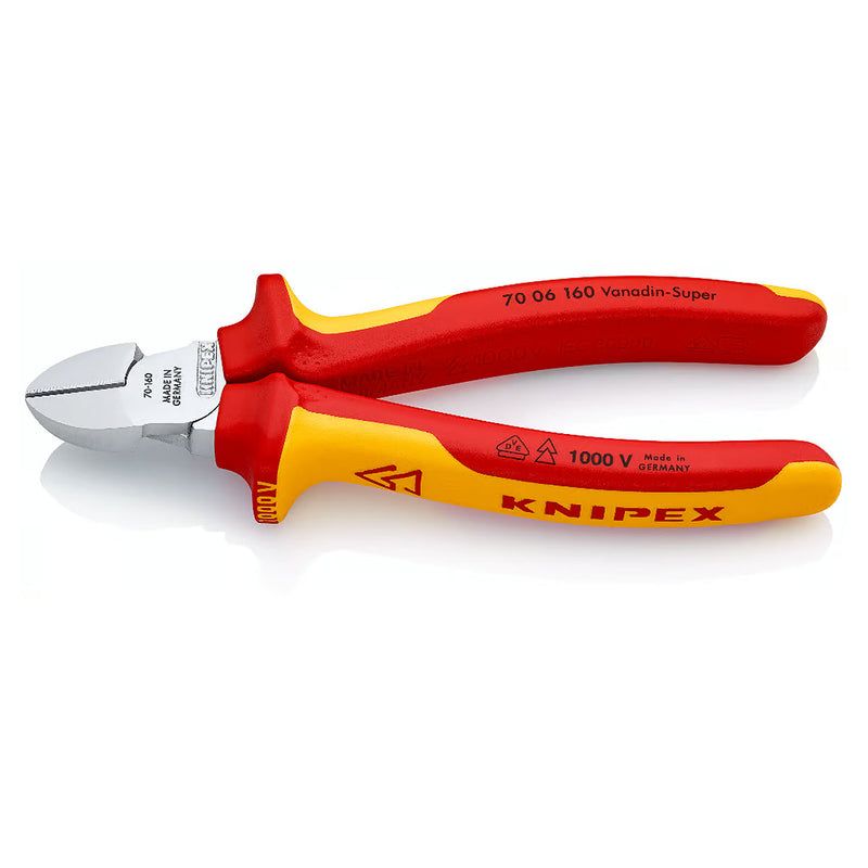 Kìm cắt KNIPEX cách điện 1000V, chiều dài từ 125mm - 180mm, mạ Chrome